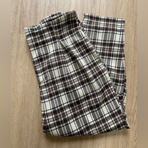 Free People plaid pants — size Large